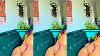 sexy naughy slut lay on the sofa and shakes her big ass slowly