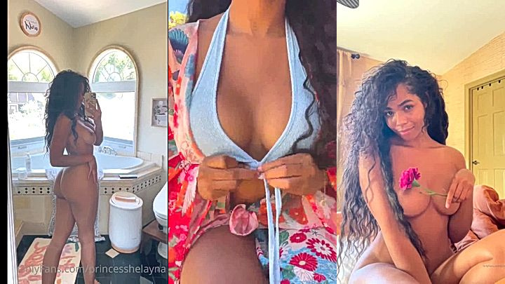 naughty american model Helayna Marie fondles her big tits