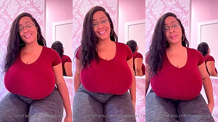 nasty hot girl Temptress119 shake her sexy big boobs hard in this leaked onlyfans video