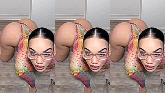 amazing chick Gem Jewels in her amazing lingerie shows off her juicy pussy to her fans