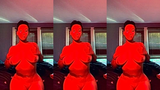 busty onlyfans goddess Jaaden Kyrelle loves to play with her tits in front of the cam to please her fans, nude video