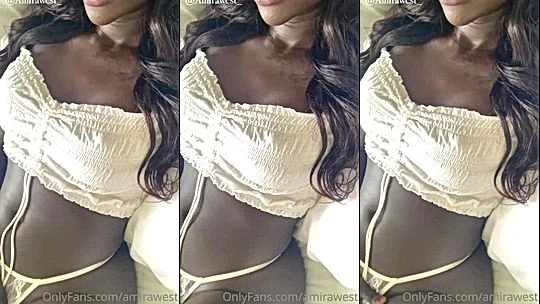 sexy black ebony stepsis Amira West loves touching herself onlyfans