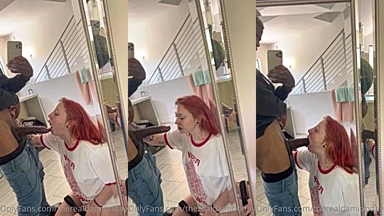 redhair onlyfans model Damion Dayski gets his big cock suck by his stepsis till he cums